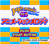 Pop'n Music GB - Animation Melody (Japan) Title Screen